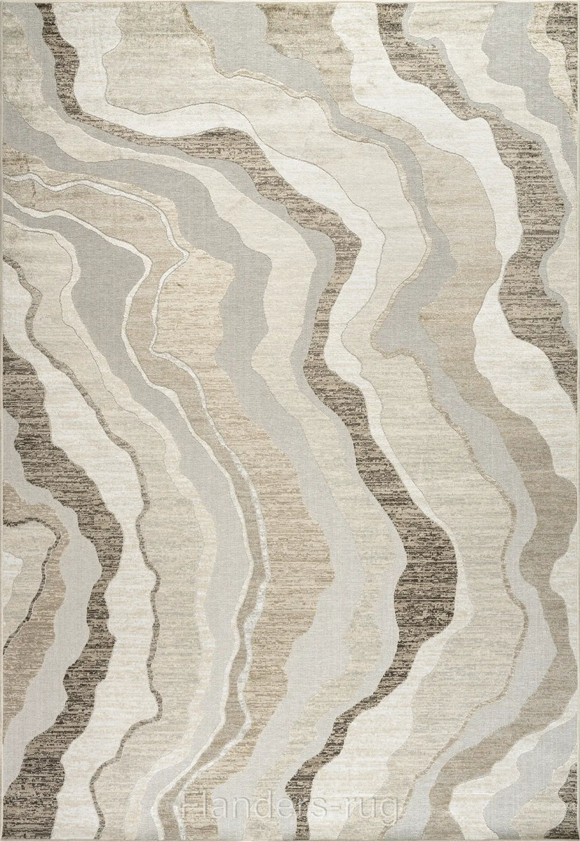 奧泰羅立體浮雕生態嫘縈絲毯~2474-33054流砂