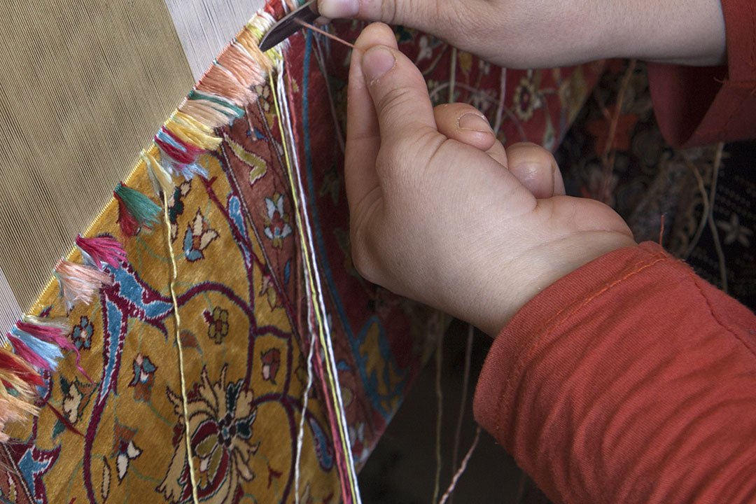 Common carpet weaving method (technique) method