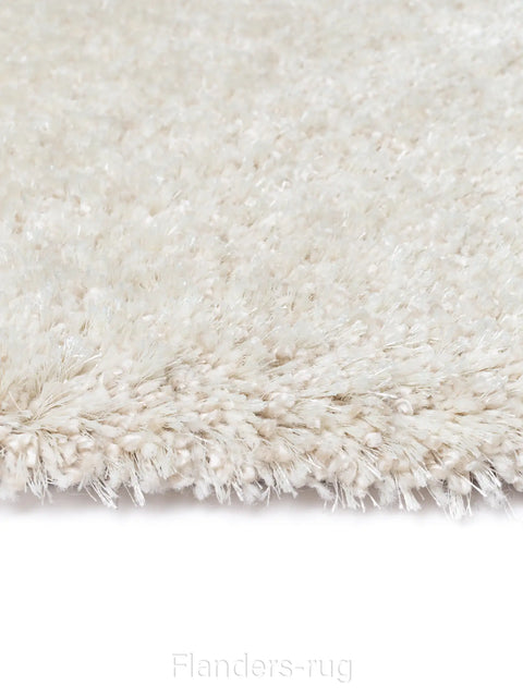 LANA 柔境羊毛亮絲厚織地毯象牙白 100 側邊特寫