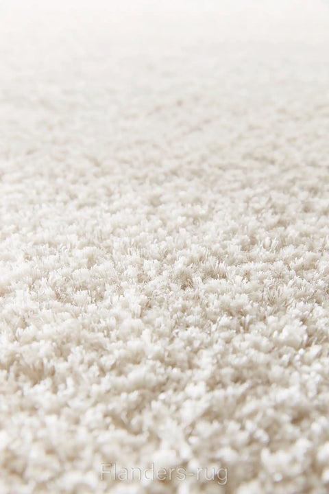 LANA 柔境羊毛亮絲厚織地毯象牙白 100 紋理特寫