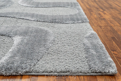 雅致抽象線條舒適長毛地毯~5171-13007仙納度(前緣)