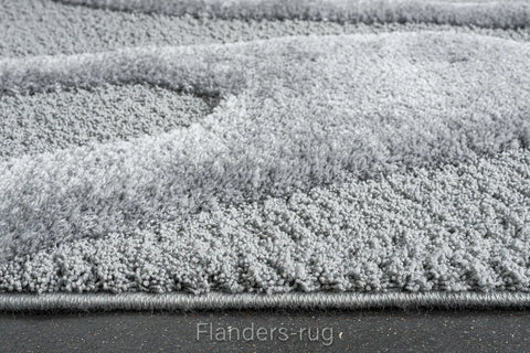 雅致抽象線條舒適長毛地毯~5171-13007仙納度(拷克)