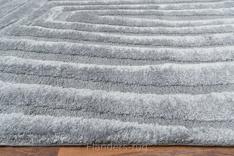 雅致幾何線條舒適長毛地毯~5171-13016香格里拉(側邊)