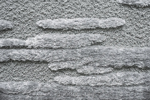 雅致抽象線條舒適長毛地毯~5171-13025雲間灰(近拍)