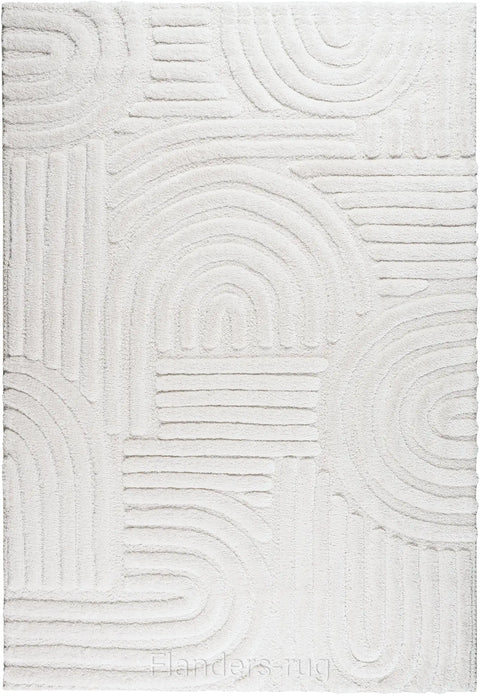 雅致抽象線條舒適長毛地毯~6191-13027浮現