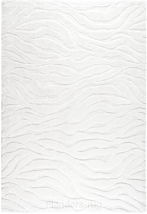 雅致抽象線條舒適長毛地毯~6191-13046涓流