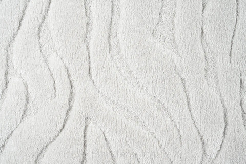 雅致抽象線條舒適長毛地毯~6191-13046涓流(近拍)