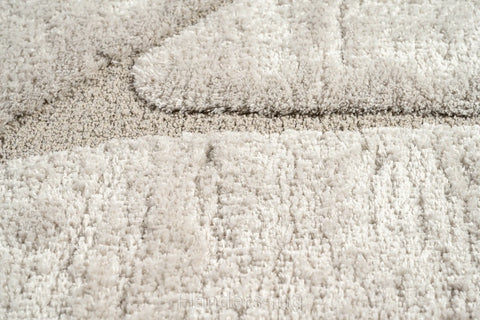 舒適家雲柔刻紋簡約風圓角造型地毯~2383-14067原野米(紋理)