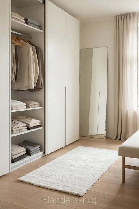 舒適家雲柔刻紋簡約風床邊地毯~6161-14500奢柔 | 80x150cm | 更衣間