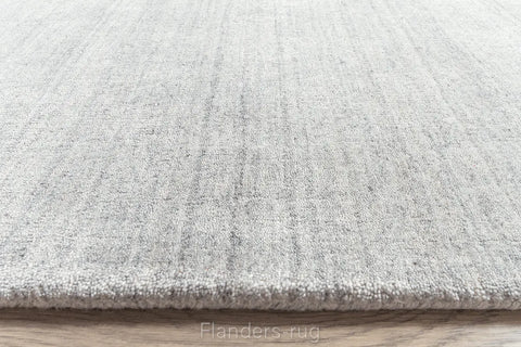Ligne Pure手工編織羊毛混絲地毯~214.001.900Ripple灰白(邊緣)