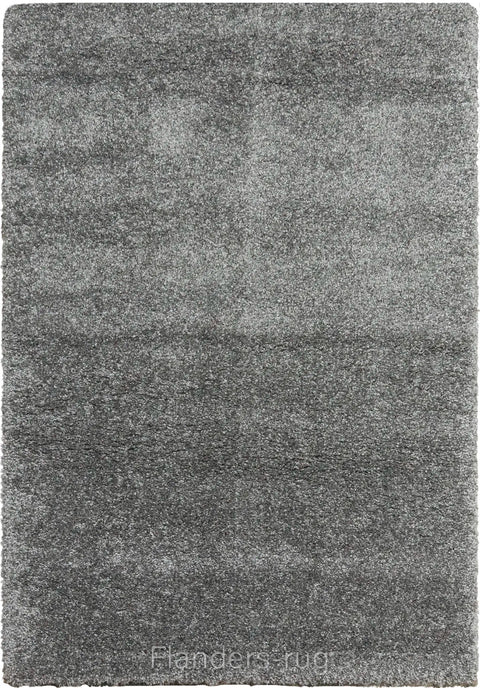 魅力素色雙股紗長毛地毯~4248-23001灰銀