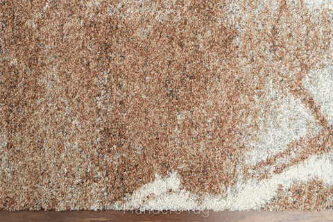 魅力北歐風雙股紗長毛床邊地毯~6727-23098渲染 | 80x150cm | 俯視