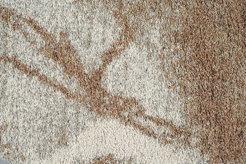 魅力北歐風雙股紗長毛圓形地毯~6727-23098渲染(近拍)