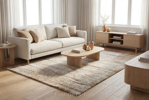 魅力北歐風雙股紗長毛地毯~6787-23123緩移(北歐風)