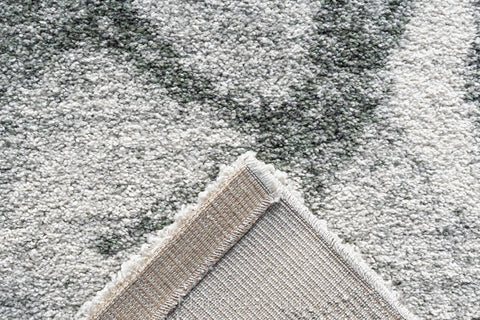 魅力北歐風雙股紗長毛地毯~6747-23098渲染灰綠(背面)