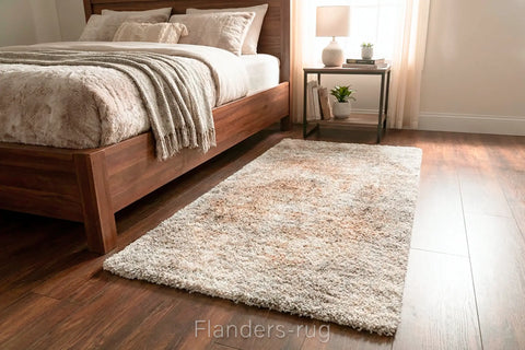 魅力北歐風雙股紗長毛床邊地毯~6787-23120暈印 | 80x150cm | 床邊