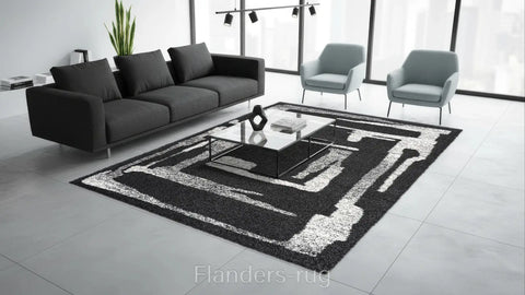 魅力北歐風雙股紗長毛地毯~8268-23403赫爾辛(情境)