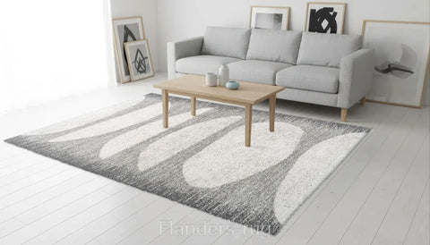 魅力北歐風雙股紗長毛地毯~5262-23415巨石陣(情境)