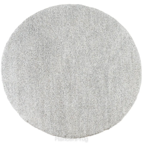 魅力北歐風雙股紗長毛圓形地毯~6258-23500灰白