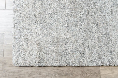 魅力素色雙股紗長毛地毯~6258-23500灰白(角落)