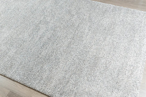 魅力素色雙股紗長毛地毯~6258-23500灰白(俯視)