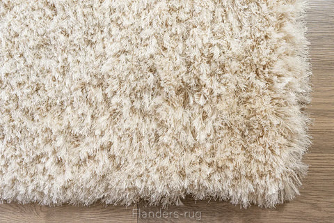 狂想曲素色長毛(羊毛混紡)地毯~2501-100象牙白(角落)