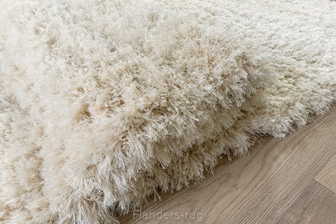 狂想曲素色長毛(羊毛混紡)地毯~2501-100象牙白(紋理)