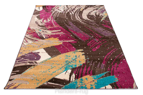 海格抽象彩繪地毯~2772h10揮灑(俯視)