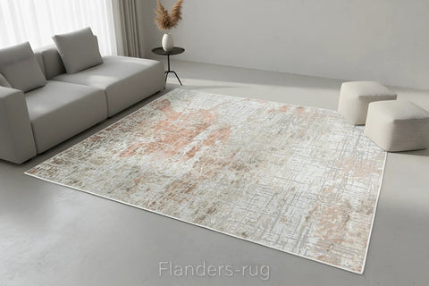 奧泰羅立體浮雕生態嫘縈絲毯~6919-33011砂痕(情境)