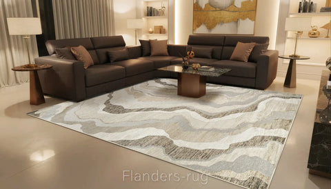 奧泰羅立體浮雕生態嫘縈絲毯~2474-33054流砂(情境)