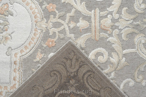 奧泰羅立體浮雕生態嫘縈絲毯~6969-33064娜維雅(背面)