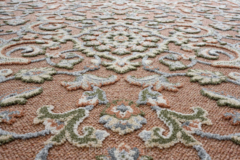 花呢再生纖維立體浮雕絲絨地毯~111115-35010陶蔓(紋理)