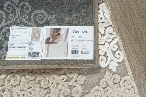 吉諾瓦立體浮雕厚絲毯~38001-656590錦緞走道毯(背面)