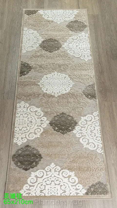 吉諾瓦立體浮雕厚絲毯~38001-656590錦緞走道毯(俯視圖)