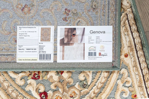 吉諾瓦立體浮雕厚絲毯~525251-38068哈布斯藍65x110cm(背面)