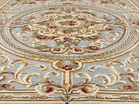 吉諾瓦立體浮雕厚絲毯~525251-38068哈布斯藍(紋理)