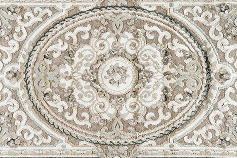 吉諾瓦立體浮雕厚絲毯~38068-656590哈布斯~65x110cm(近拍)