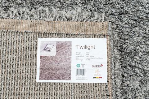 黎明素色雙股紗長毛地毯~9999-39001銀灰(背面)