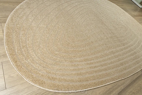特倫堤諾素色刻紋不規則形地毯~9191-41064(近拍)