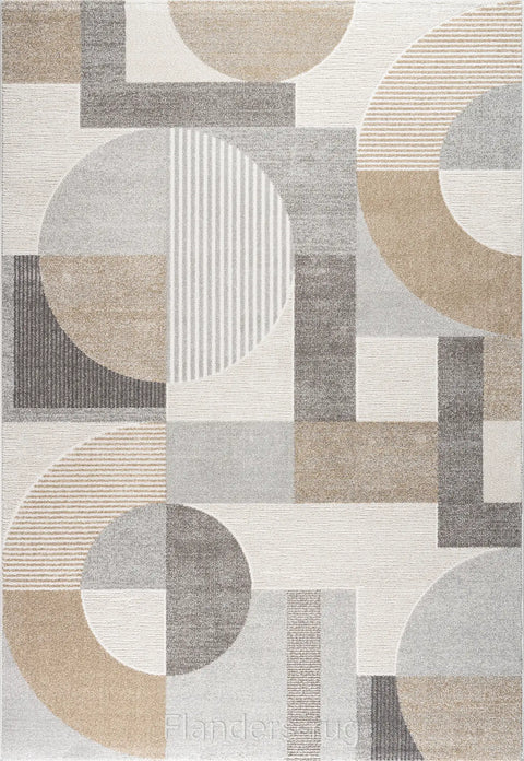 范倫堤諾抽象藝術地毯~6191-46052律動金