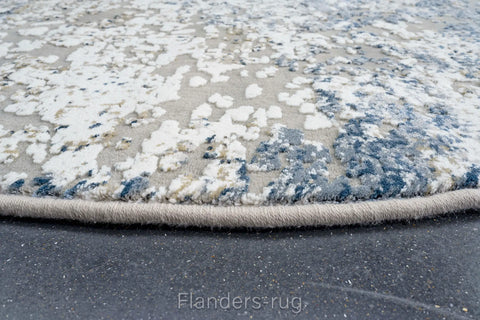 峽谷立體浮雕斑駁藝術圓形地毯~7777-52014宏觀(側邊)