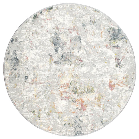 峽谷立體浮雕斑駁藝術圓形地毯~6424-52023金脈