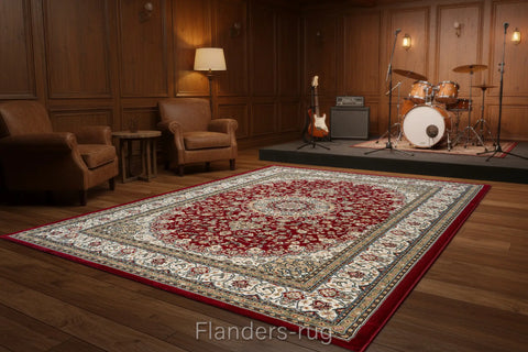 達文西百萬針高密度古典地毯~1414-57119卡山紅(Lounge)