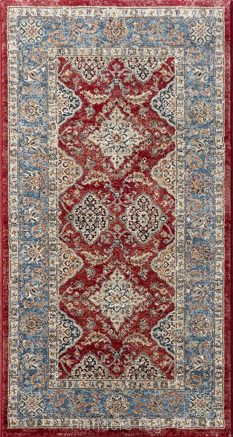 達文西百萬針高密度古典床邊地毯~57163-1454薩拉丁