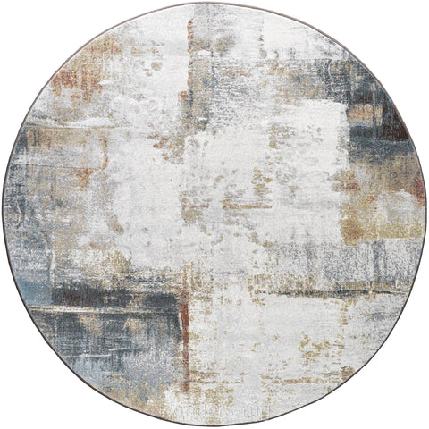 當代藝術家系列高密度抽象圓形地毯~9290-63723桑田