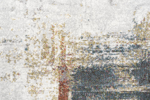 當代藝術家系列高密度抽象圓形地毯~9290-63723桑田(近拍)