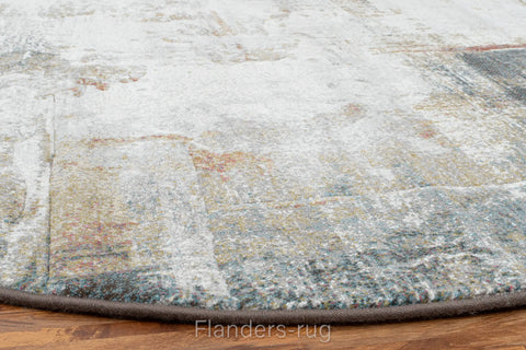 當代藝術家系列高密度抽象圓形地毯~9290-63723桑田(紋理)