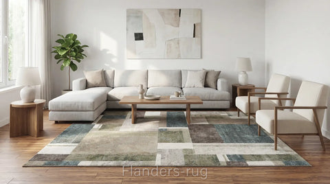 古銀百萬針高密度現代地毯~5250-63764視野(情境)