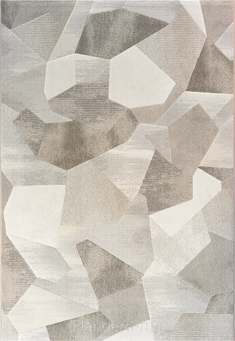 當代藝術家系列高密度抽象地毯~6575-63925曼奇尼灰褐