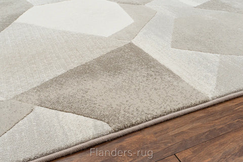 當代藝術家系列高密度抽象地毯~6575-63925曼奇尼灰褐(側邊)